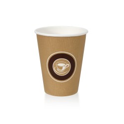 1000 12oz Paper Caffe Cups - Hot Drink Cups