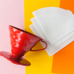 Hario V60 Plastic Coffee Dripper Red - 02