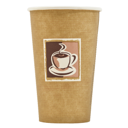 Paper cup Caffe 8oz / 9oz Paper single wall paper takeaway cups (50)