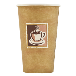 Paper cup Caffe 8oz / 9oz Paper single wall paper takeaway cups sample (1)