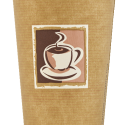 Paper cup Caffe 8oz / 9oz Paper single wall paper takeaway cups sample (1)