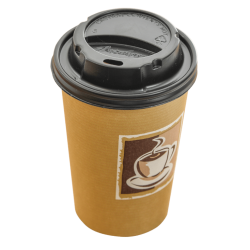 Paper cup Caffe 8oz / 9oz Paper single wall paper takeaway cups sample (1)