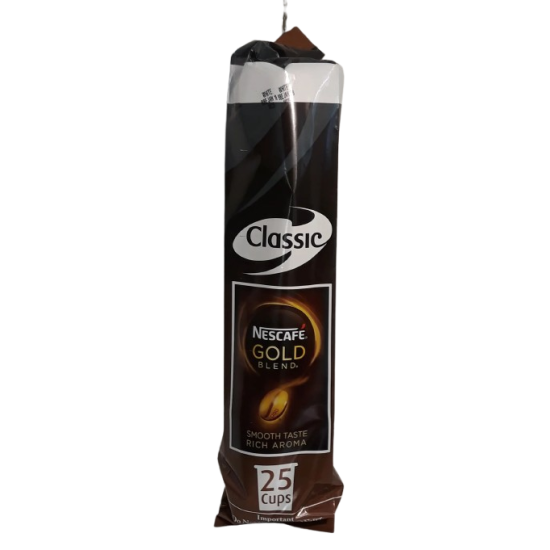 InCup Drinks Sleeves for Vending Machines - 73mm - Nescafe Gold Blend - White Coffee (25)