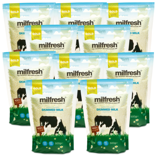 Milfresh Gold 10 x 500g - Skimmed milk granules for vending machines