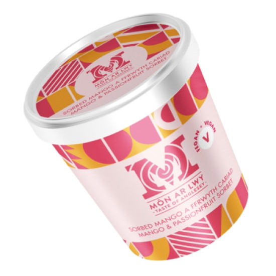 Môn ar Lwy Award-Winning Artisanal Welsh Ice Cream, Sorbet & Frozen Yogurt Tubs (24 x 125ml)