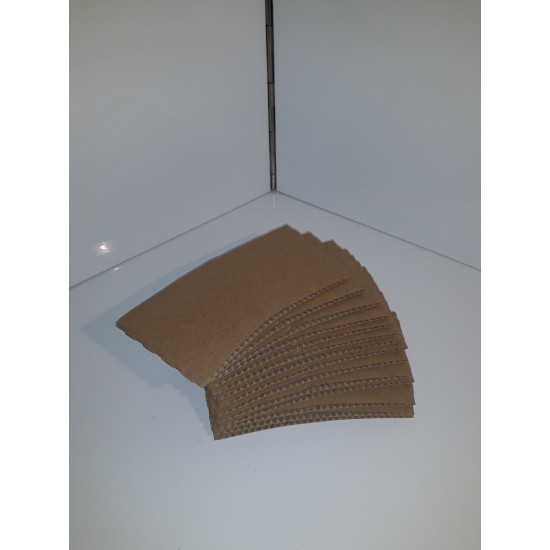 Cup sleeve 12/16oz Large Brown cup insulator (1000)