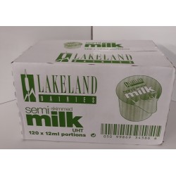 Lakeland UHT Semi-Skimmed Milk Portions (120 x 12ml)