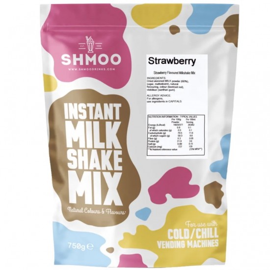 Shmoo Chocolate Milkshake Vending Machine Powder (for Shmoo Express vending machine) - 10 x 750g