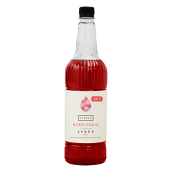 Coffee syrup - IBC Simply Bubblegum Sugar Free Syrup (1LTR)