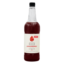 Coffee syrup - IBC Simply Strawberry Sugar Free Syrup (1LTR) - Vegan & Halal Certified