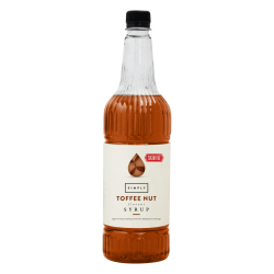 Coffee syrup - IBC Simply Toffee Nut Sugar Free Syrup (1LTR) - Vegan & Nut-Free