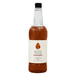 Coffee syrup - IBC Simply Caramel Syrup (1LTR) - Vegan, Nut-Free & Halal Certified