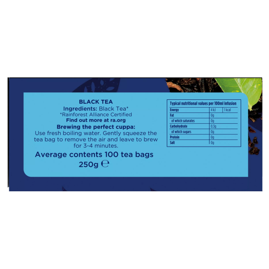 Tetley English Breakfast Tea Bags String & Tagged 12 x 100 (1200 teabags in total)